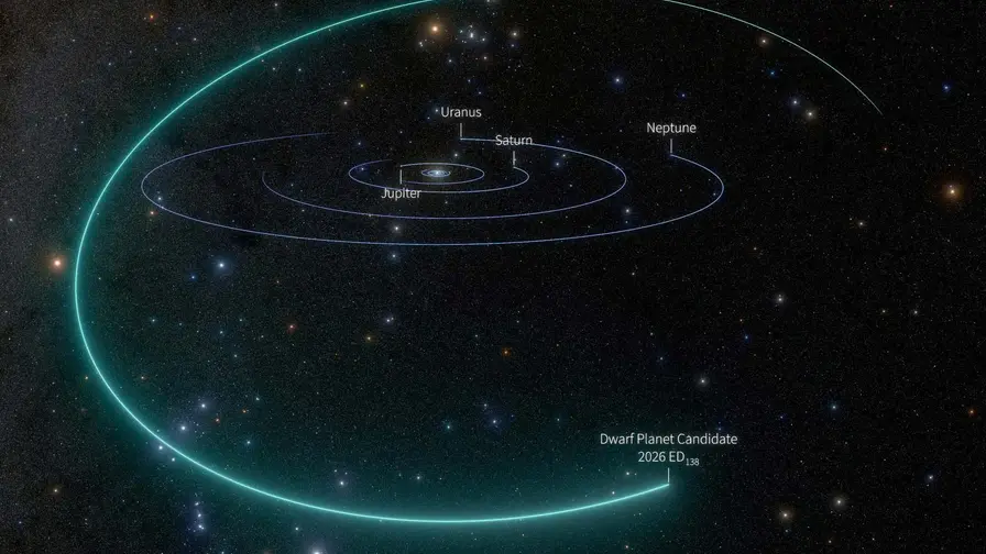 Naujas galimas nykštukinis planetas už Neptūno atradimas
